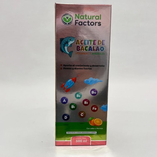 ACEITE DE BACALAO NATURAL FACTOR (JARABE) 