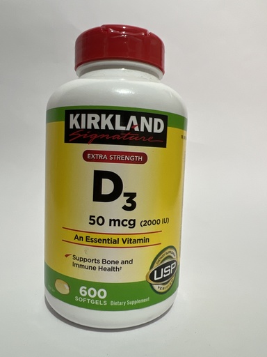 D3 50MCG 600SOFTGEL KIRKLAND