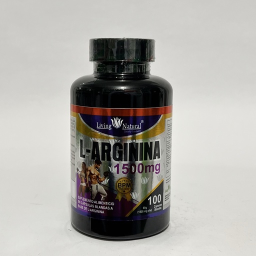 L-ARGININA 1500MG  x 100 LIVING NATURAL 