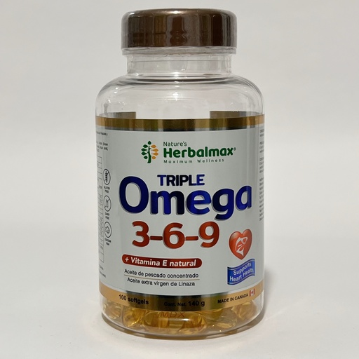 TRIPLE OMEGA 3-6-9 x100 HERBALMAX 