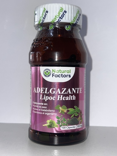 ADELGAZANTE - LIPOC CAPSULAS 30MG X100 NATURAL FACTOR