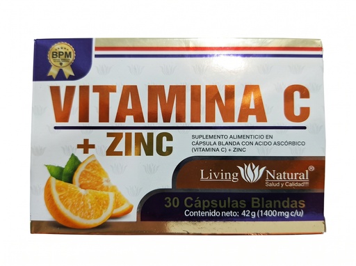 VITAMINA C 1000GR BLISTER X30 LIVING NATURAL